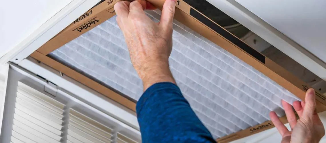 Changing out an Air Filter for HVAC System